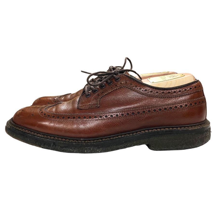 オールデン ウィングチップ 9792 アルパインカーフ ブラウン ユナイテッドアローズ別注 7.5サイズ ALDEN ビジネスシューズ 約25.5cm【LA】【中古】
