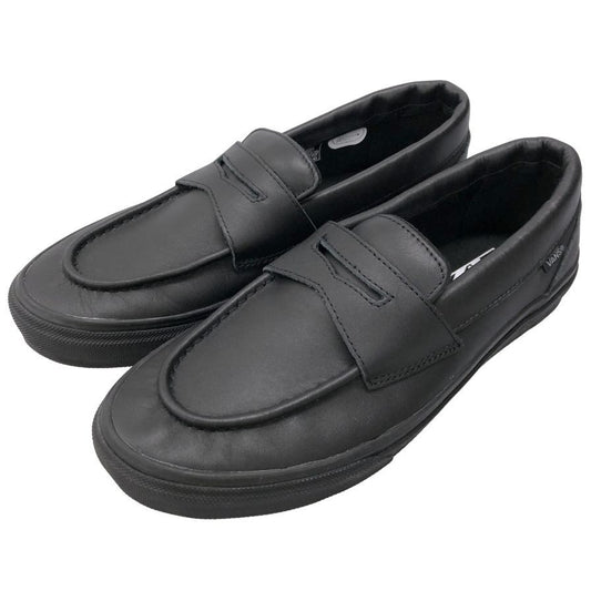 バンズ ローファー レザー ブラック メンズ サイズ27.5 V196CF VANS 約27.5cm【AFC8】