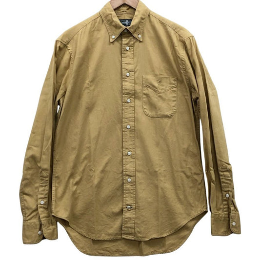 極美品◆ギットマン ヴィンテージ 長袖シャツ ボタンダウン アメリカ製 コットン メンズ カーキ サイズM GITMAN VINTAGE 【AFB9】