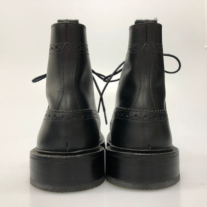 トリッカーズ レザーシューズ カントリーブーツ レースアップ モールトン M2508 メンズ ブラック サイズUK10 Tricker's ブーツ 約28.5cm【LA】【中古】