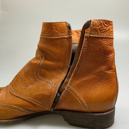 ドリス ヴァン ノッテン サイドジップブーツ ブラウン メンズ サイズ41 DRIES VAN NOTEN 約26.0cm【AFC43】