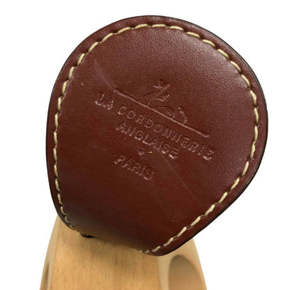 ラ コルドヌリ アングレーズ シューツリー 木製 レザーフラップ付 メンズ サイズ38 LA CORDONNERIE ANGLAISE 約26.5cm【AFC44】