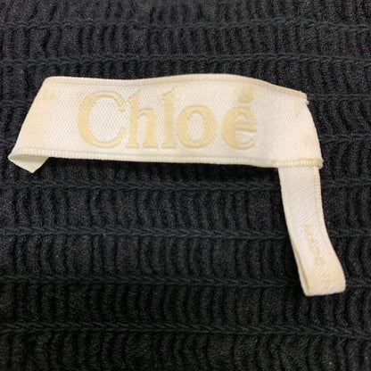 美品◆クロエ カットソー オフショルダー トップス ウール ブラック レディース サイズ36 Chloe 【AFB28】