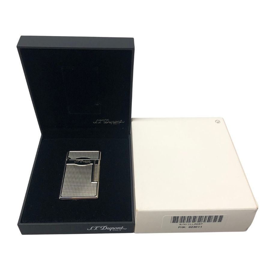 デュポン ライター 023011 ル グラン ダイヤモンドヘッド パラディウム ダブルバーナー シルバー S.T. Dupont【AFI5】【中古】