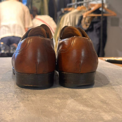バーニーズニューヨーク エドワードグリーン製 Uチップ 32ラスト ブラウン サイズUK7 メンズ BARNEYS NEW YORK ビジネスシューズ 約25.5cm【LA】【中古】