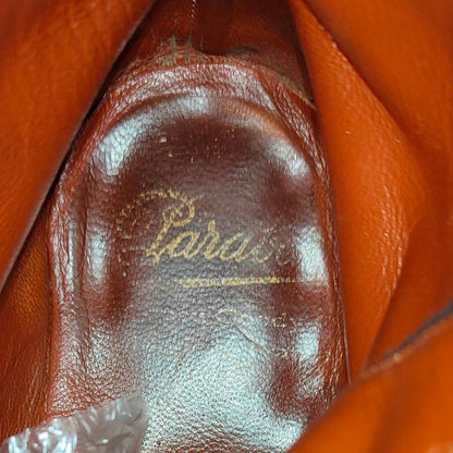 パラブーツ レースアップブーツ プレーントゥ カーフ ブラック サイズUK6 メンズ PARABOOT ブーツ 約25.5cm【LA】【中古】