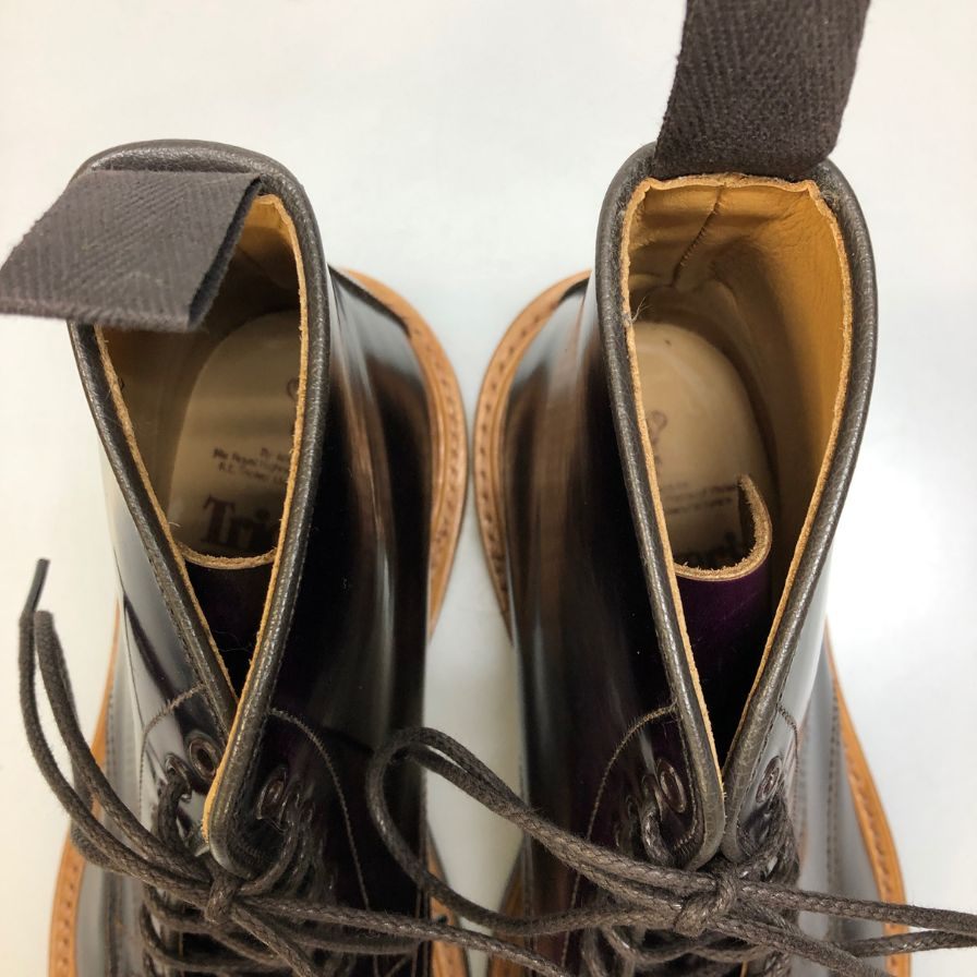トリッカーズ ブーツ マウズリー 945481 8123/1 パープル 7ハーフ-5 Tricker’ｓ ブーツ 約26.5cm【LA】【中古】
