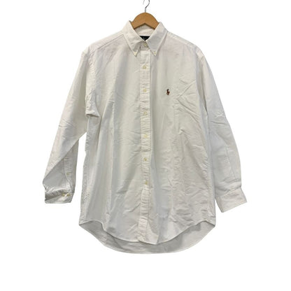 極美品◆ポロ ラルフローレン BDシャツ YARMOUTHライン ホワイト メンズ サイズ15.5 Polo Ralph Lauren 【AFB19】