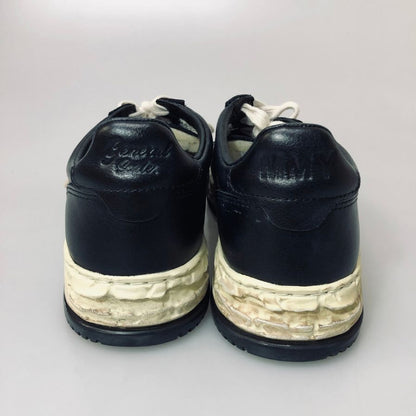 オートリー×ミハラヤスヒロ 25AW ローカットスニーカー メダリスト サプビント ロウ マン 炙り加工 ネイビー ユニセックス サイズ40 Autry×MIHARA YASUHIRO 約25.5cm【AFC43】