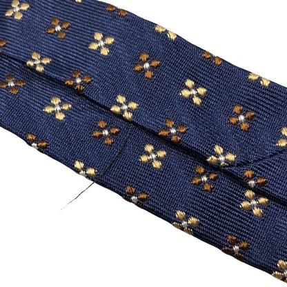 アンジェロフスコ ネクタイ 柄 シルク ネイビー メンズ Angelo Fusco【AFI18】