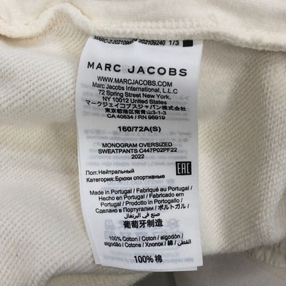 マークジェイコブス スウェットパンツ モノグラム サイズS ホワイト系 メンズ MARC JACOBS 【AFB17】