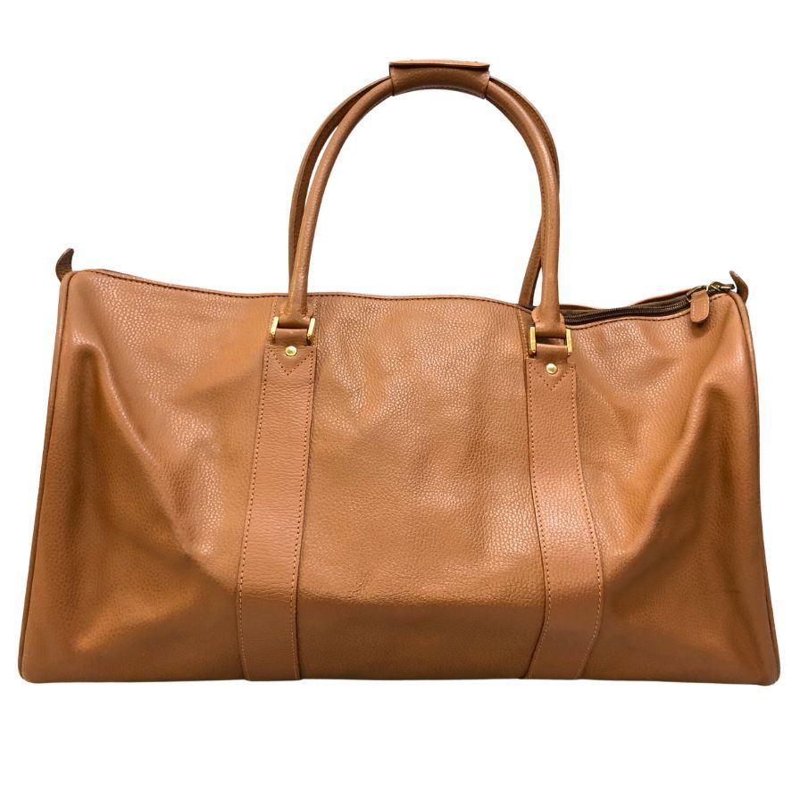 サルヴァトーレ フェラガモ ボストンバッグ レザー ゴールド金具 ブラウン Salvatore Ferragamo【AFE8】