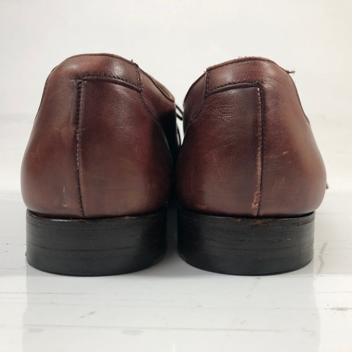 クロケット&ジョーンズ レザーシューズ TRESHAM ブラインドブローグ カーフ バーガンディ メンズ サイズUK9D CROCKETT&JONES 約27.5cm【AFC44】