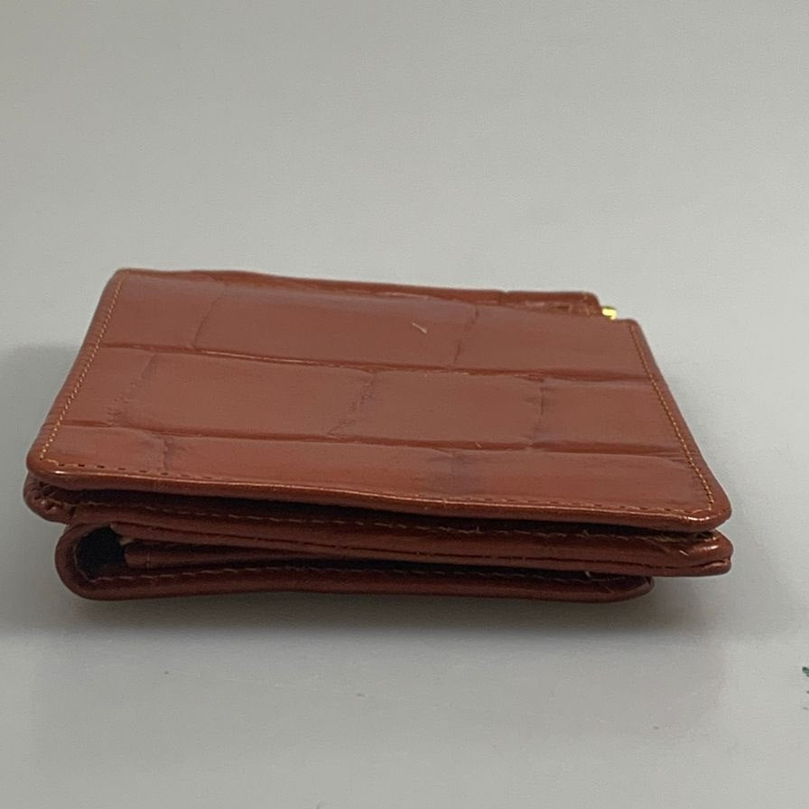グレンロイヤル 財布 マネークリップ クロコ型押し ブラウン GLENROYAL【AFI19】