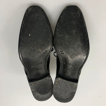 バリー レースアップシューズ アーモンドトゥ SELBY-L グッドイヤー製法 ブラック メンズ USA7 BALLY 約25.0cm【AFC43】