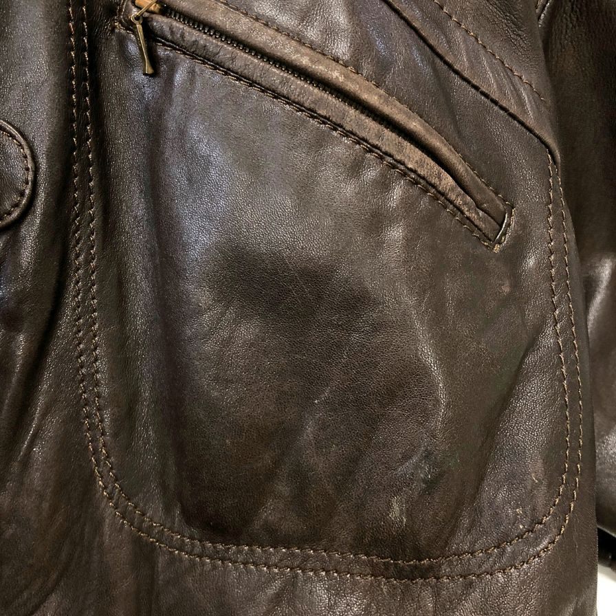中古■ゲロム レザージャケット メンズ ブラウン サイズXL GEROME 【AFA7】