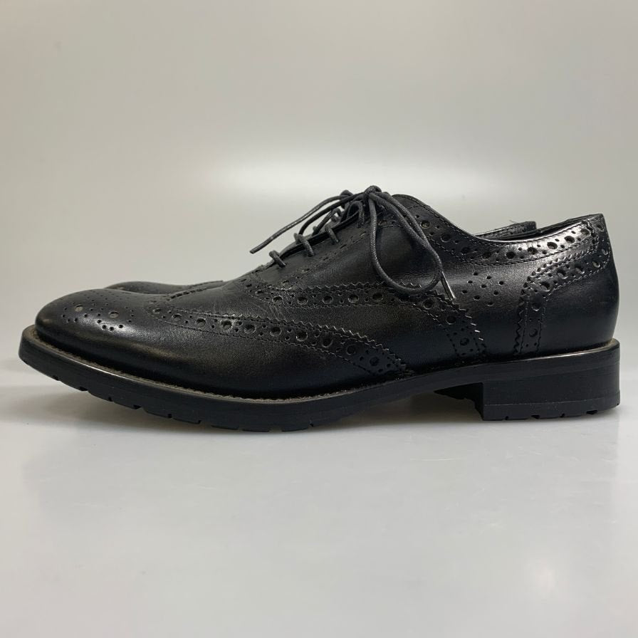 ジョルジオマッソーニ フルブローグ カーフ ブラック サイズ41 メンズ GIORGIO MASONI 約26.0cm【AFC34】