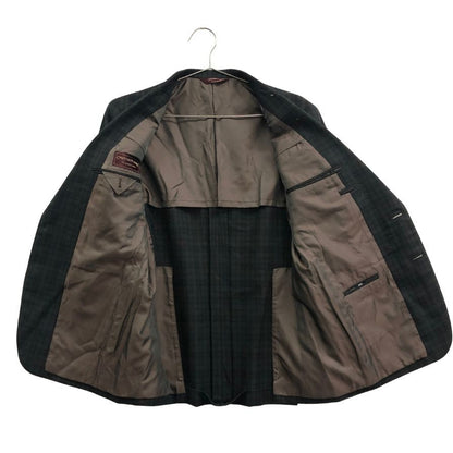 美品◆チャップス ラルフローレン テーラードジャケット 2B オールド グリーン チェック メンズ サイズ90A4 CHAPS Ralph Lauren 【AFA21】