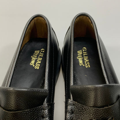 ジーエイチバス タッセルローファー ウィージャンズ ラーソン シボレザー サイズ9 メンズ ブラック G.H.Bass&Co. WEEJUNS LARSON 約27.0cm【AFD14】