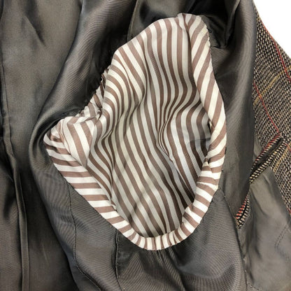 美品◆スーツカンパニー テーラードジャケット ETHOMAS ウール チェック柄 グレー系 メンズ サイズ165-6Drop THE SUIT COMPANY 【AFA7】