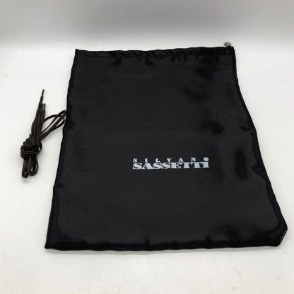 シルバノサセッティ プレーントゥ レザーシューズ ブラック サイズ6 メンズ SILVANO SASSETTI 約25.0cm【AFD13】