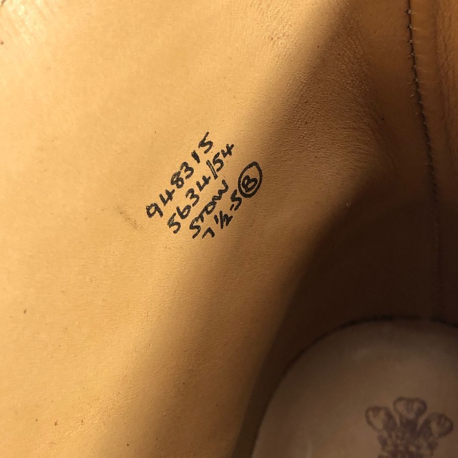 トリッカーズ ストウ カントリーブーツ グレインレザー ウイングチップ 948315 5634/54 ボルドー 7ハーフ Tricker’ｓ ブーツ 約26.0cm【LA】【中古】