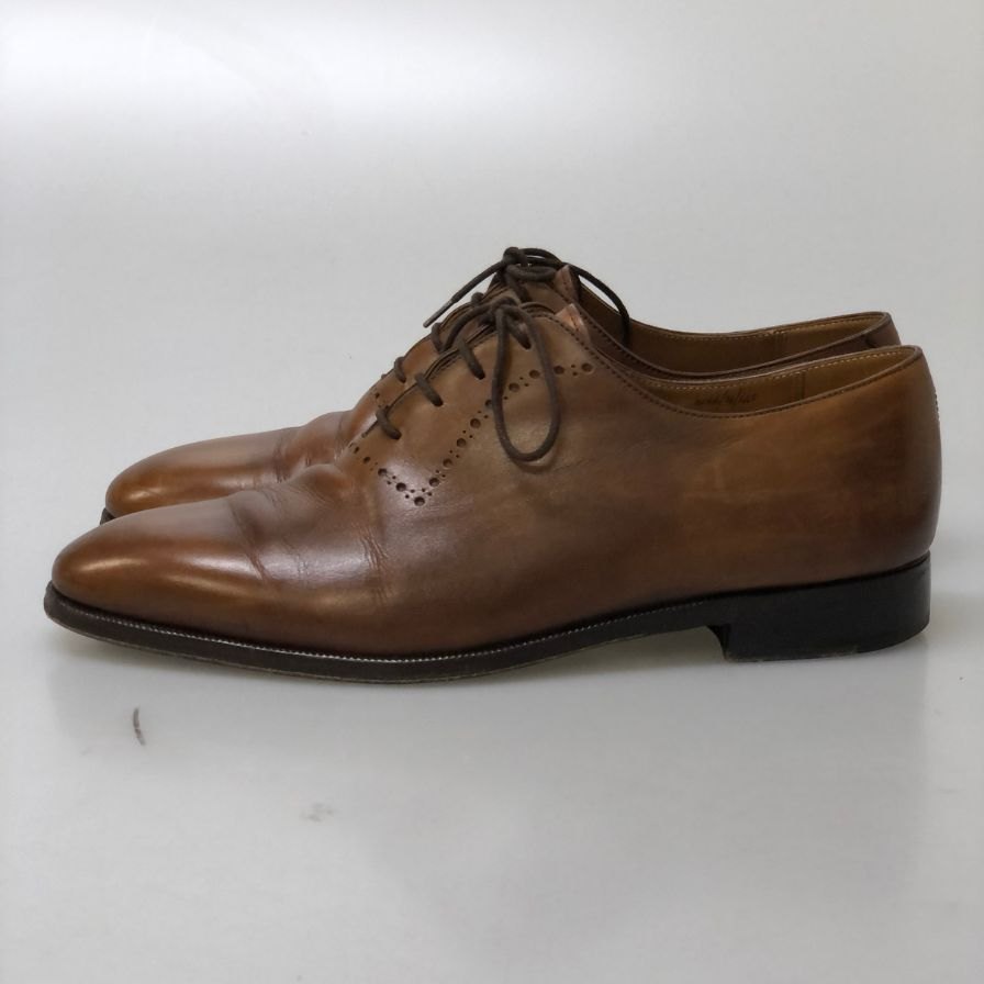 ベルルティ レザーシューズ ホールカット 066 メンズ サイズUK7.5 ブラウン Berluti 約26.0cm【AFC5】