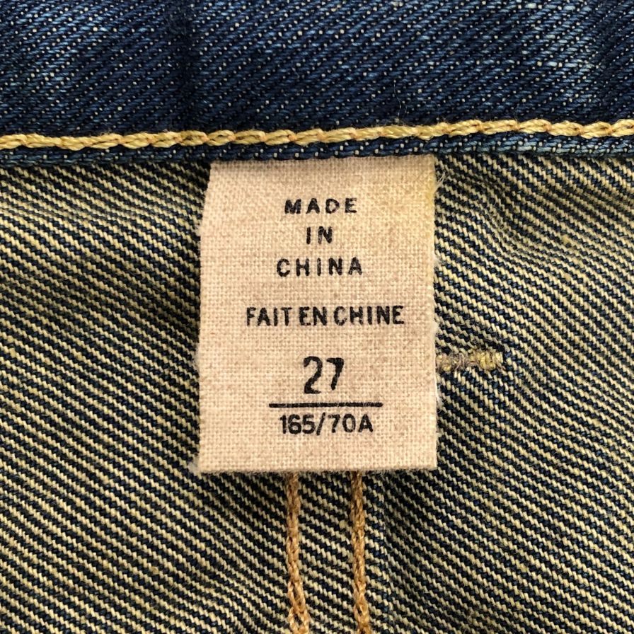 ダブルアールエル ラルフローレン デニムパンツ スリム メンズ サイズ27 RALPH LAUREN RRL 【AFB40】