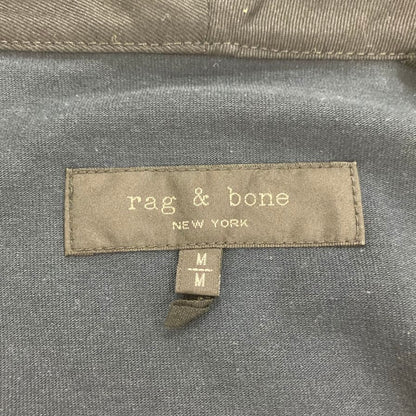 新品同様◆ラグ&ボーン ベースボールシャツ 半袖 ネイビー メンズ サイズM rag&bone 【AFB36】