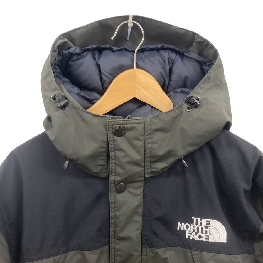 美品◆ザ ノースフェイス マウンテンダウンジャケット ND91737 メンズ サイズL カーキ THE NORTH FACE Mountain Down Jacket メンズ【AFA5】