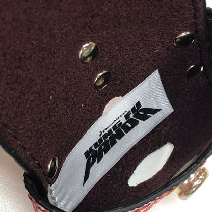 エトロ エアポッズケース カンフーパンダ AirPodsケース レッド系 レザー ETRO【AFI17】【中古】