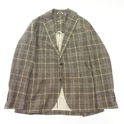 Good Condition◆CIRCOLO Jersey Jacket 1901 Plaid Pattern Men's Gray Size 48 CIRCOLO [AFB40] 