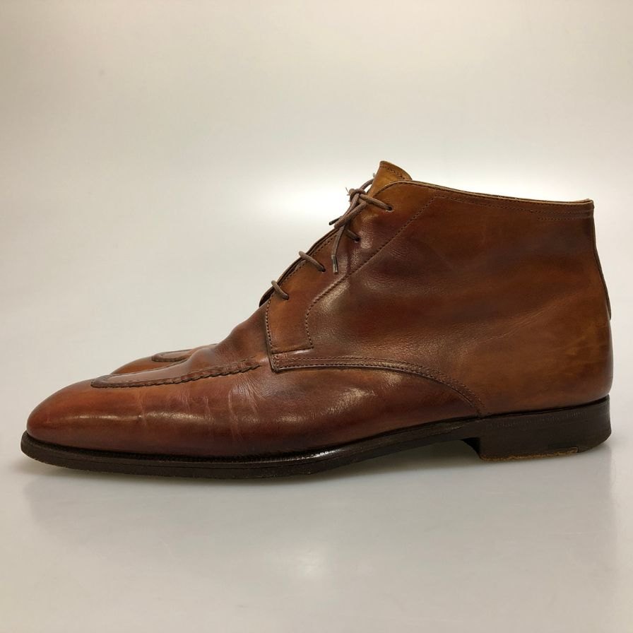 ベルルッティ Uチップ チャッカブーツ 032 602 メンズ ブラウン サイズ 8ハーフ Berluti 約26.5cm【AFC41】