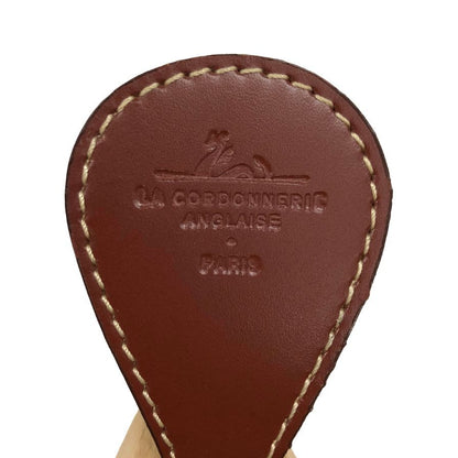 ラ コルドヌリ アングレーズ シューツリー 木製 レザーフラップ付 メンズ サイズ38 LA CORDONNERIE ANGLAISE 約26.5cm【AFC35】