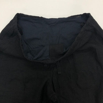 コモリ 19SS ヴィスコースリネン ドローストリングパンツ P01-03007 メンズ サイズ1 ブラック COMOLI 【AFB16】