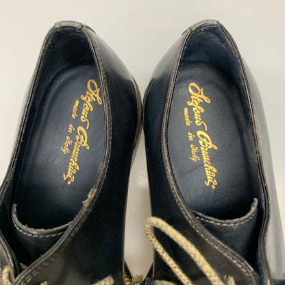 ステファノブランキーニ  レザーシューズ B4263 ホールカット ネイビー サイズUK7.5 メンズ Stefano Branchini 約26.0cm【AFD7】