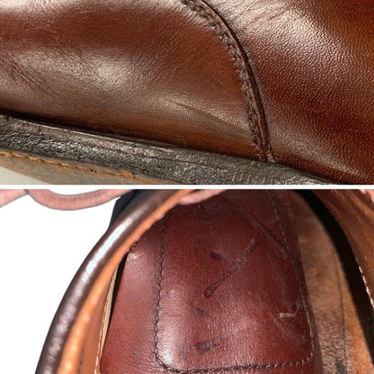 オールデン レースアップシューズ 900 パンチドキャップ カーフ ブラウン メンズ サイズ7.5 Alden 約25.5cm【AFD14】