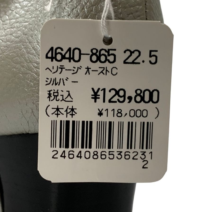 新宿屋 パンプス サイズ23.5cm クロコダイル 型押し レースアップ レザー 新宿屋 パンプス サイズ23.5cm クロコダイル 型押し レース
