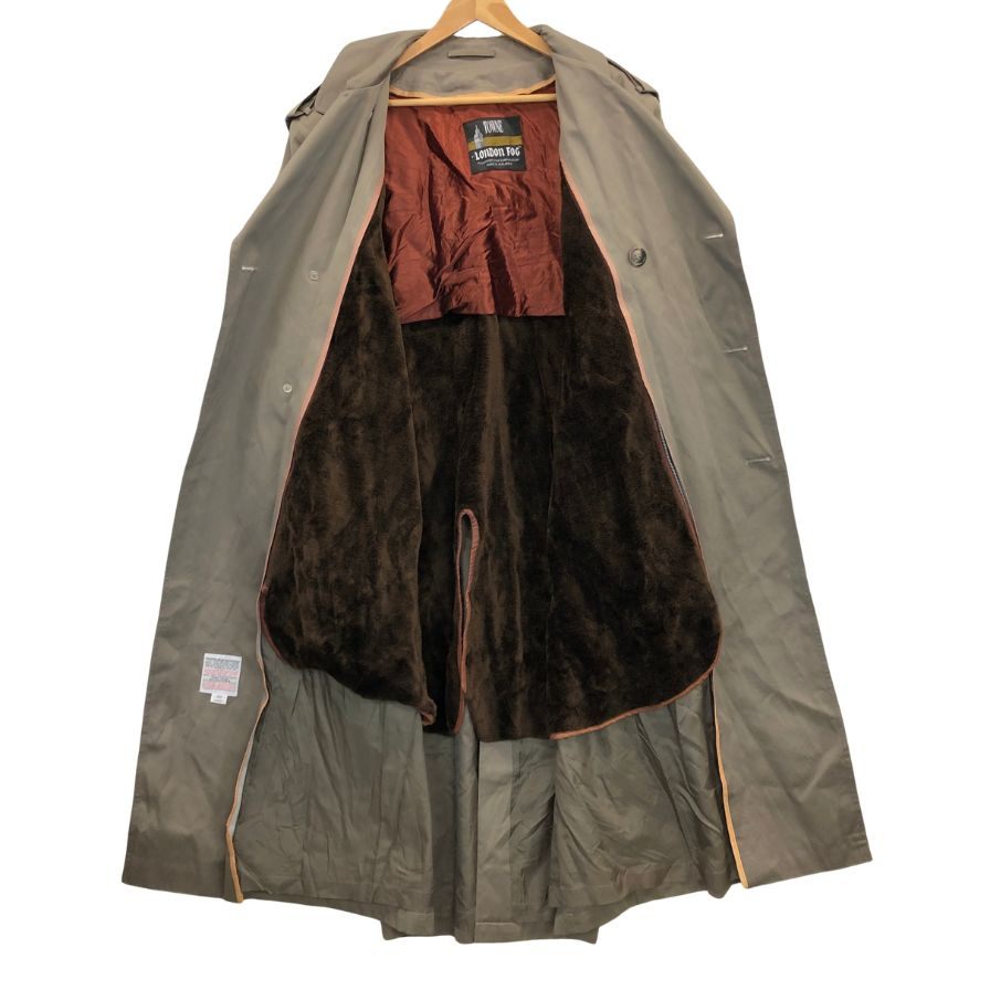 美品◆ロンドンフォグ バルカラーコート 70S グレージュ メンズ サイズ40 LONDON FOG 【AFA24】