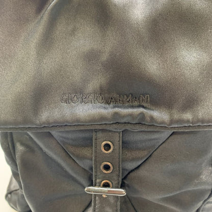 ジョルジオアルマーニ ル コレツィオーニ リュック フラップ バックパック ナイロンキャンバス ブラック ユニセックス GIORGIO ARMANI【AFE4】