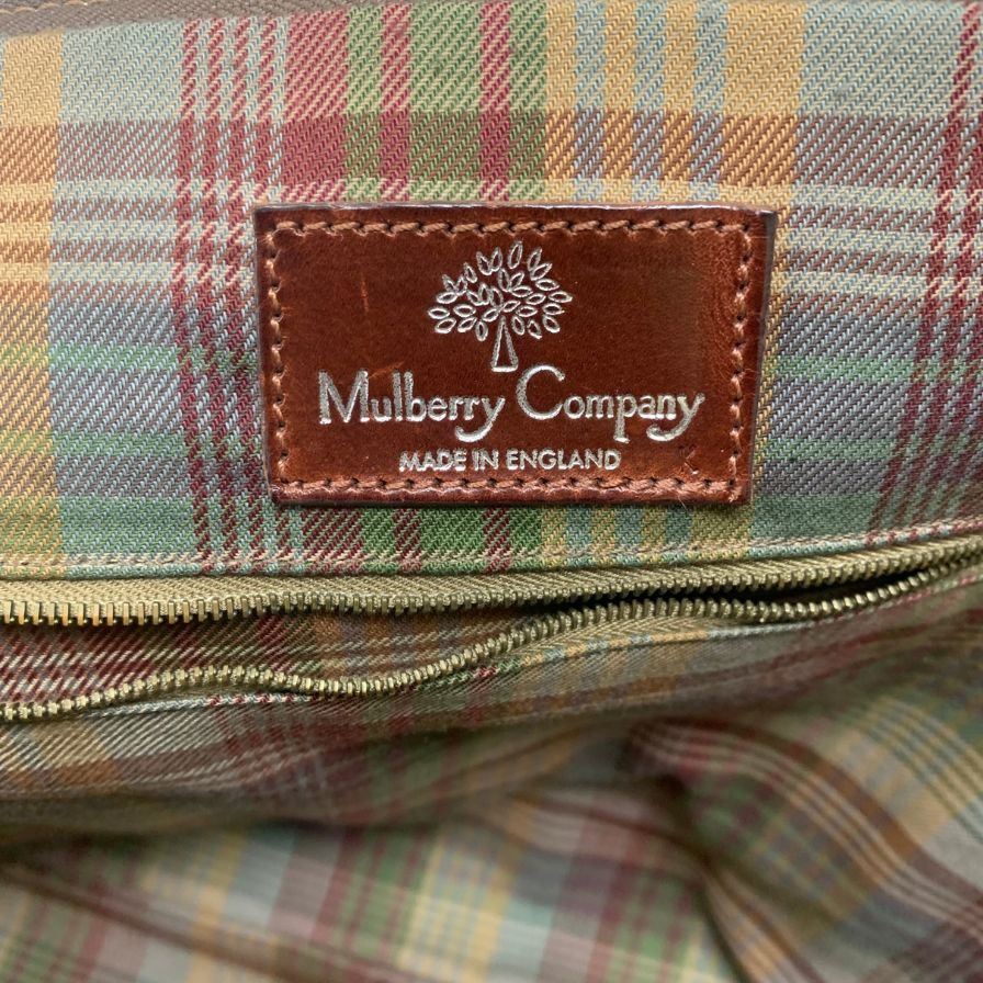 マルベリー ハンドバッグ グレインレザーカーフコンビ ブラウンベージュ系 MULBERRY【AFE3】