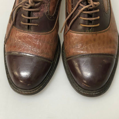リーガル レザーシューズ インペリアル グレード コンビ 内羽根 メンズ サイズ24.5cm ブラウン KUMANG SHOE MFG REGAL 約24.5cm【PTM1】