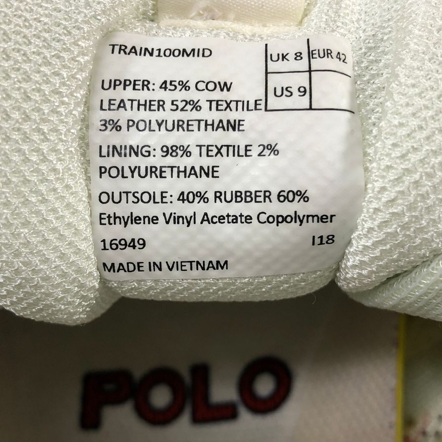 ポロ ラルフローレン ウィンター スタジアム スニーカー 1992 復刻版 メンズ サイズUK8 ホワイト×ネイビー Polo Ralph Lauren 約26.5cm【AFC2】