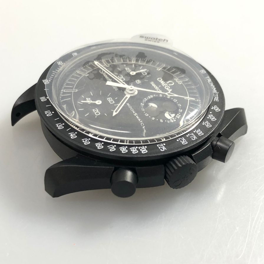 オメガ スウォッチ 腕時計 ムーンスウォッチ スヌーピー  MoonSwatch Snoopy Mission to the Moonphase ブラック OMEGA Swatch【AFI8】
