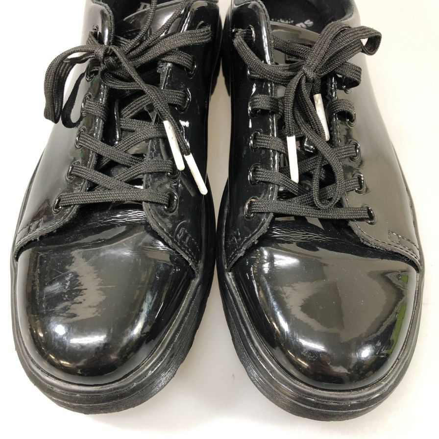 ドクターマーチン レザースニーカー SPIN パテントレザー ブラック サイズUK7 Dr.Martens 約26.0cm【AFC53】
