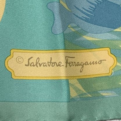 サルヴァトーレフェラガモ スカーフ シルク 総柄 レディース Salvatore Ferragamo【AFI6】