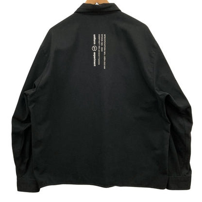 美品◆ユニフォームエクペリメント 長袖シャツ 20AW UE-202009 メンズ サイズ4 ブラック Uniform Experiment 【AFB39】