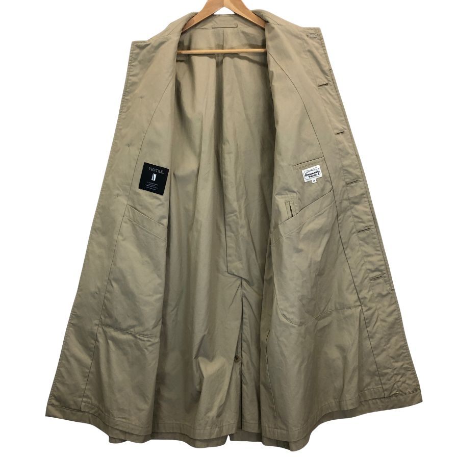 美品◆オーディナリートゥルース  ウエザー  バルマカーンコート  シングルラグラン メンズ ベージュ サイズ40 ORDINARY TRUTH 【AFA8】