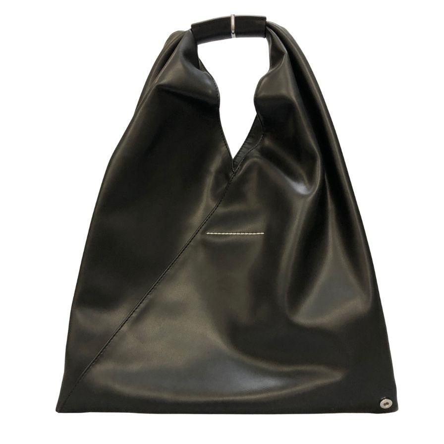 メゾン マルジェラ MM6 ジャパニーズバッグ フェイクレザー ブラック  Maison Margiela【AFE4】