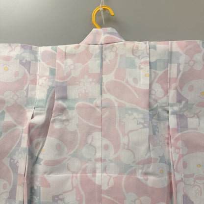ふりふ 浴衣 サンリオ マイメロディ サイズ100 レディース キッズ ピンク系【AFB6】【中古】